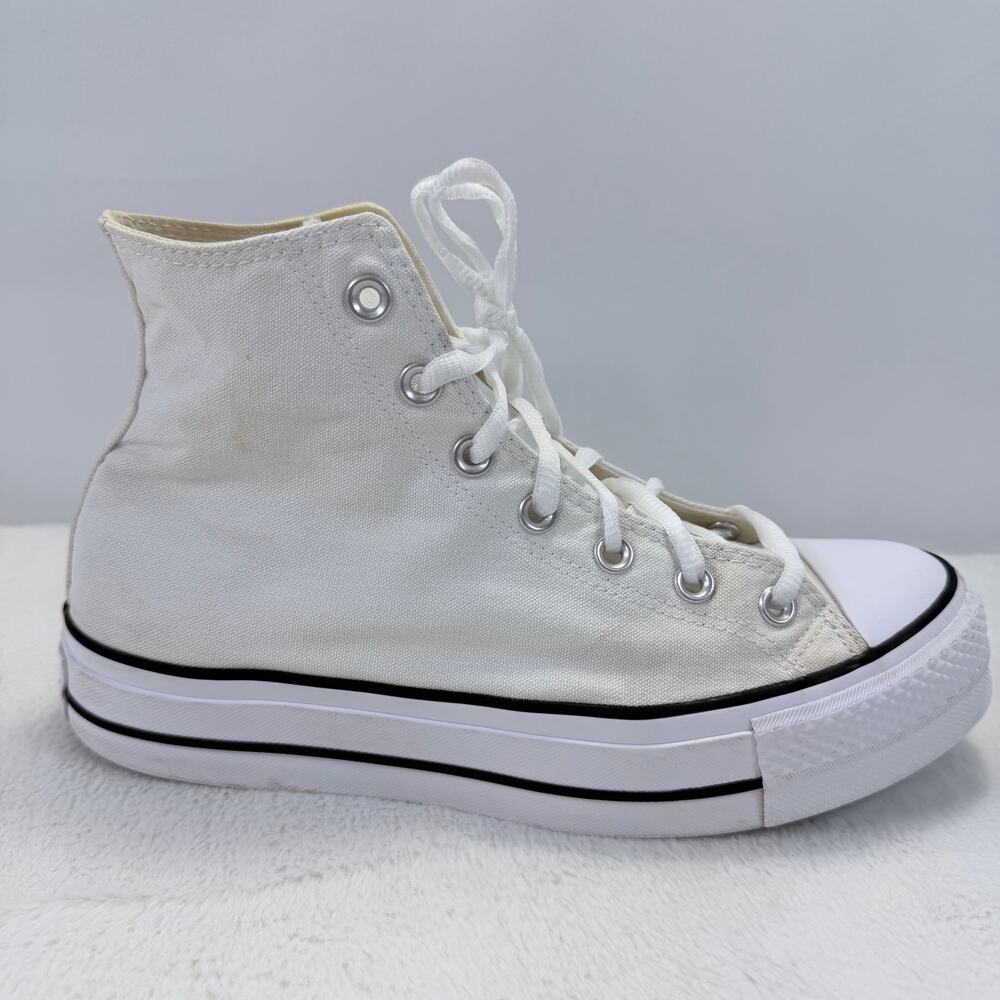 Converse CT All Star White Hi Top Platform Sneakers 560846C Women’s Size 9.5